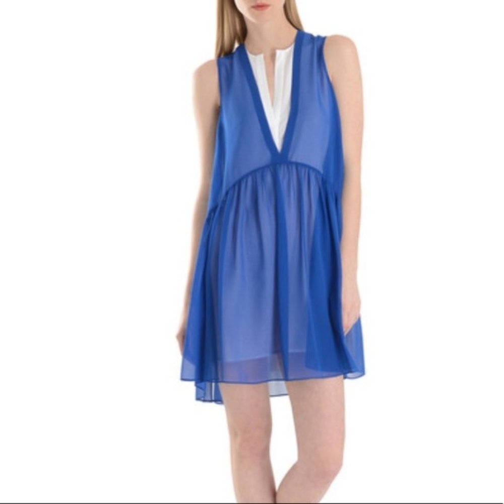 Sandro Blue White Dress